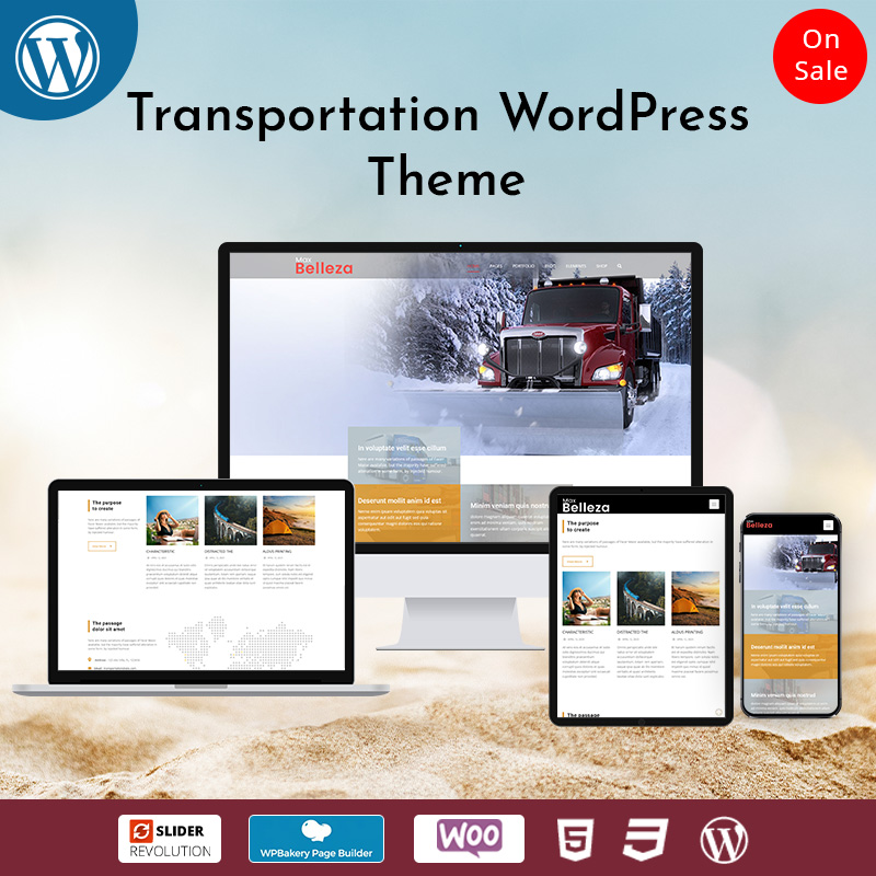Belleza Transportation WordPress Themes
