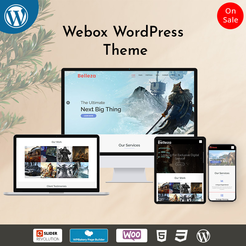 Belleza Webox WordPress Multipurpose Themes