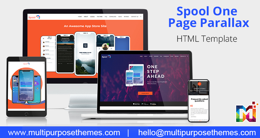 Spool - Responsive HTML5 Template with Responsive Code. It Includes 6 Header Styles, Slider Revolution, Creative Design, Logo Slider, And Much More.