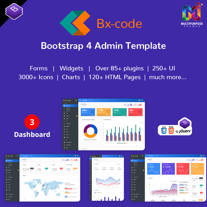 Bx-Code Responsive Bootstrap Admin Dashboard