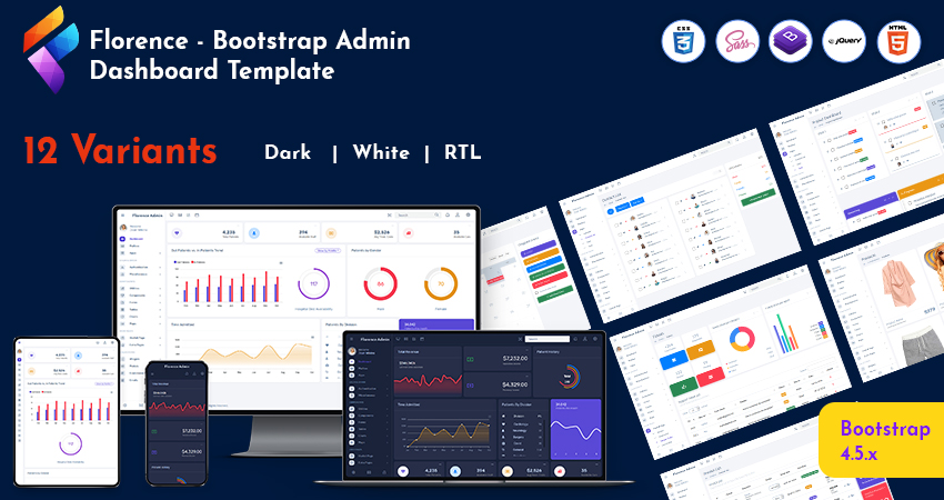 Bootstrap Admin Web App | Responsive Web Application Kit