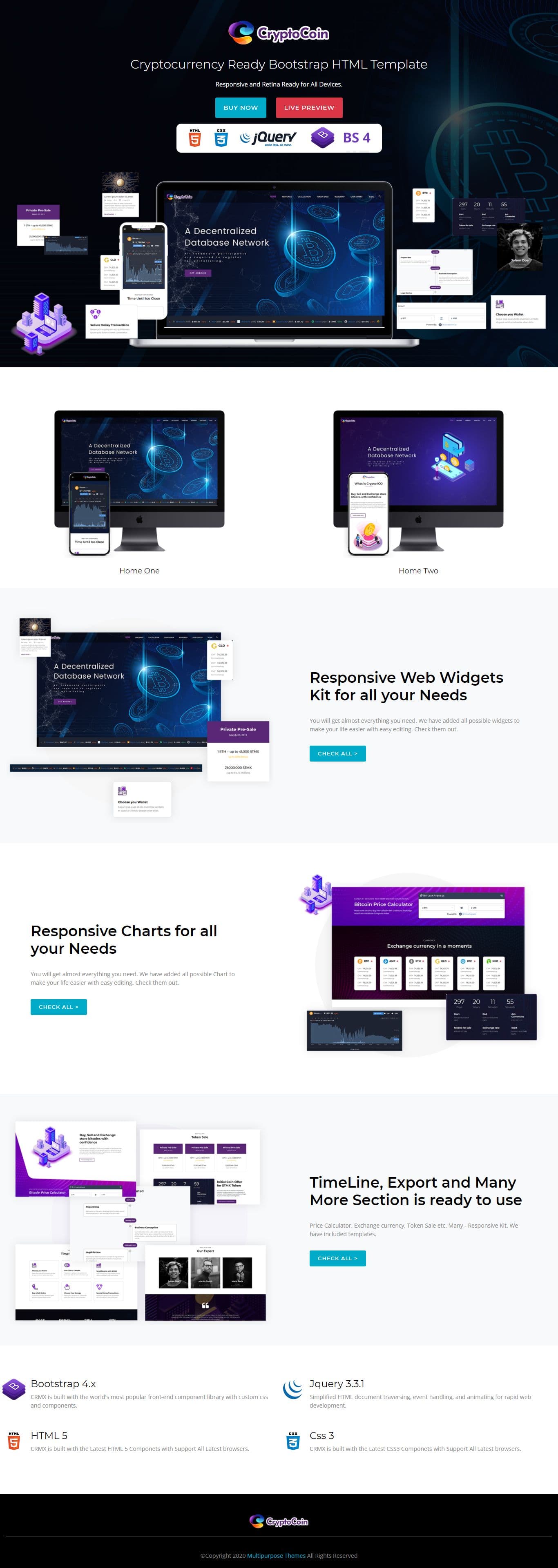 Cryptocurrency HTML Template