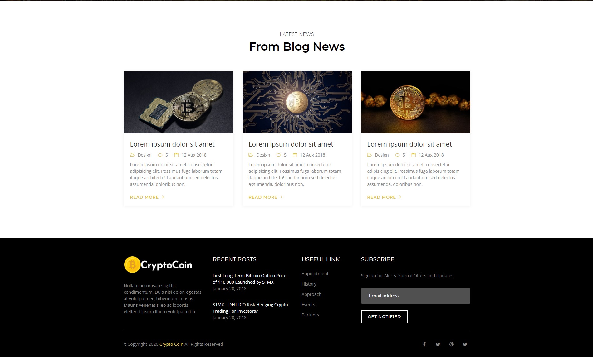 Cryptocurrency HTML Template