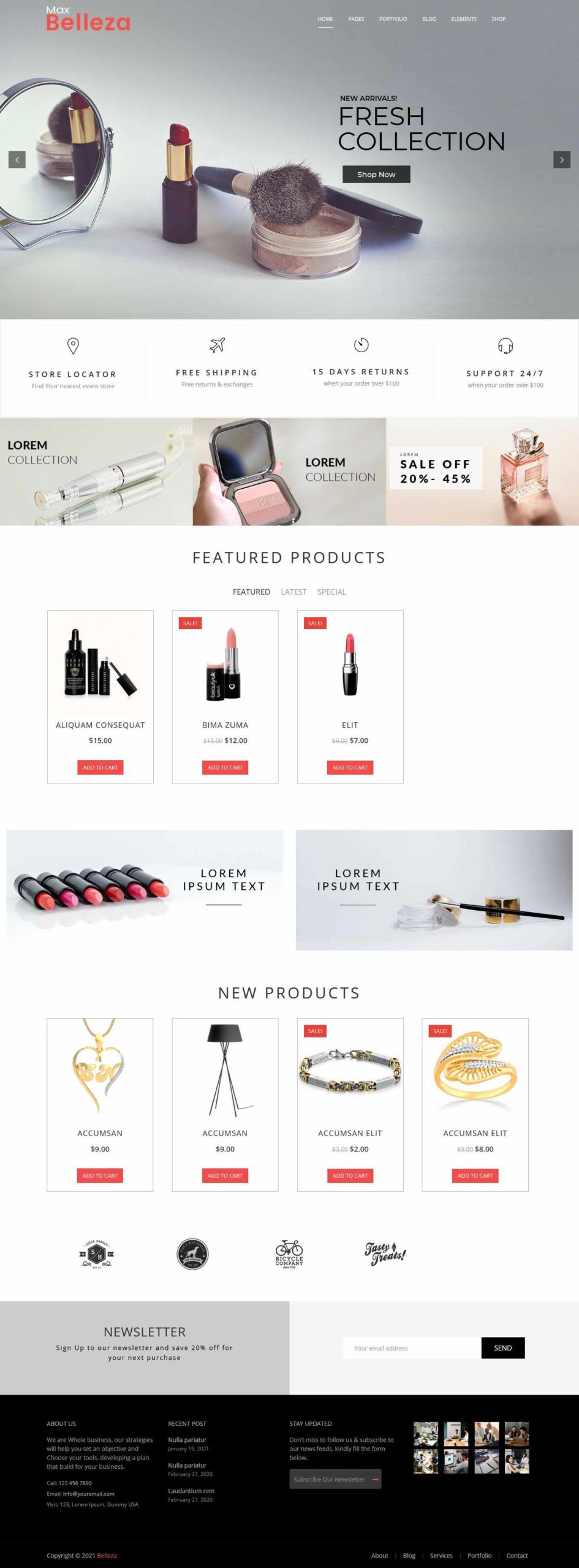 cosmetic store WordPress Themes