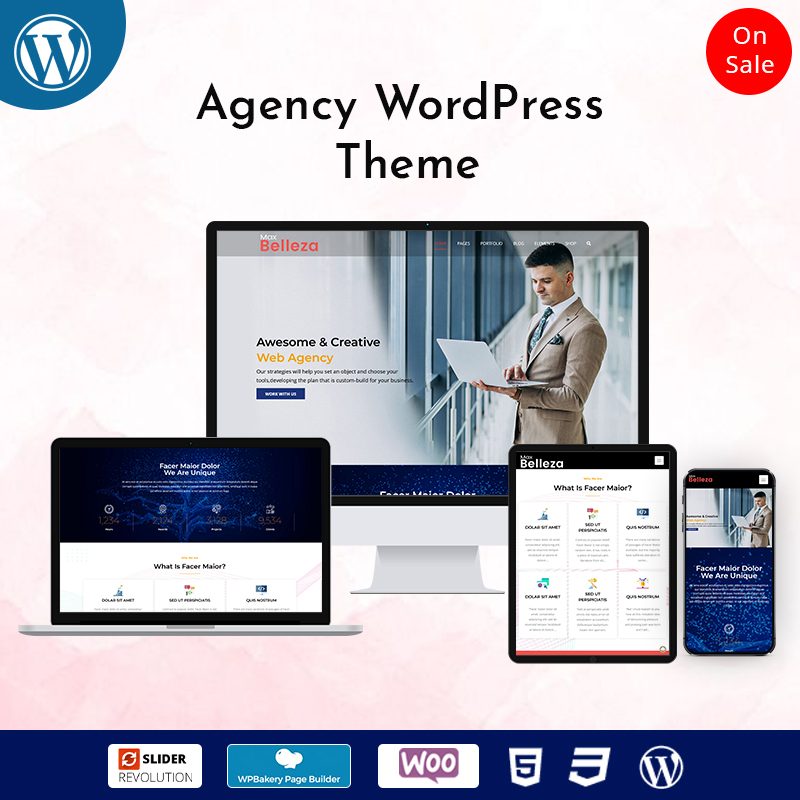 Web Agency Business WordPress Theme – Belleza