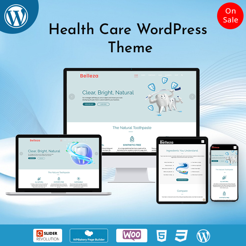Health Care WordPress Theme – Belleza