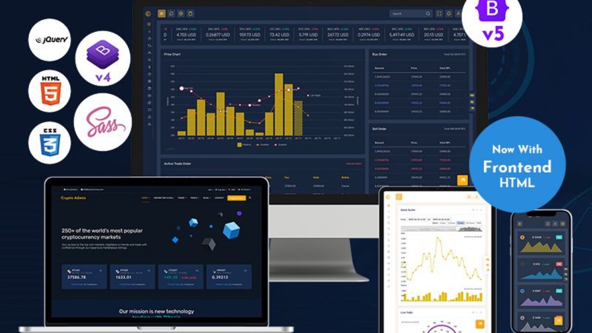 Best Cryptocurrency Dashboard Admin Template | Crypto UI Kit