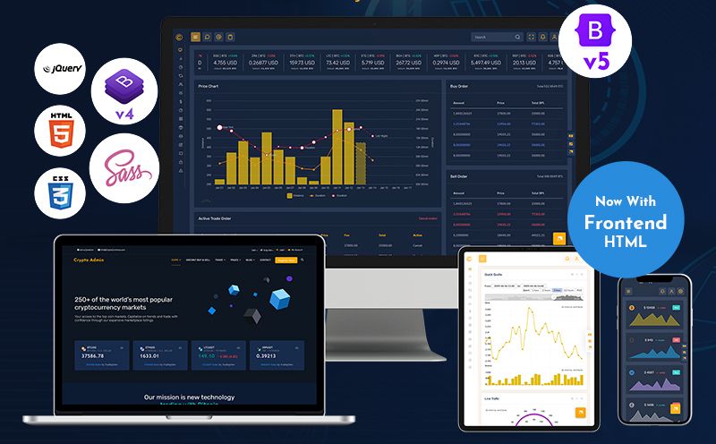 Cryptocurrency Dashboard Admin Template