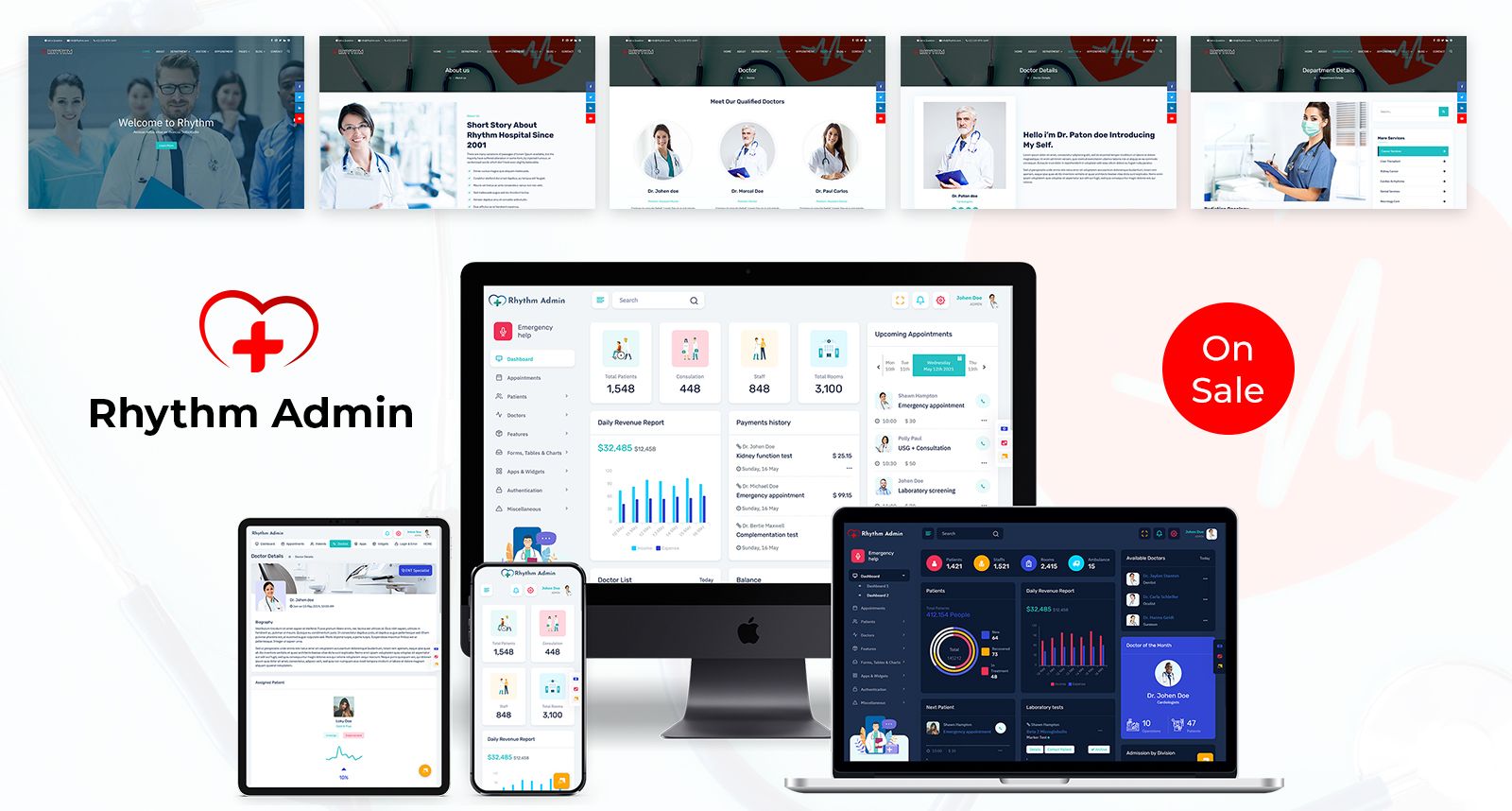 Rhythm Fully Featured Admin Theme For CRM And CMS
