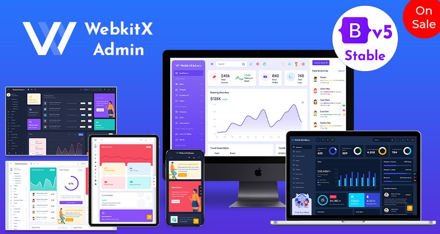WebkitX Bootstrap 5 Admin Templates