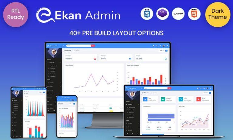 Ekan Admin Panel - MultiPurpose Themes