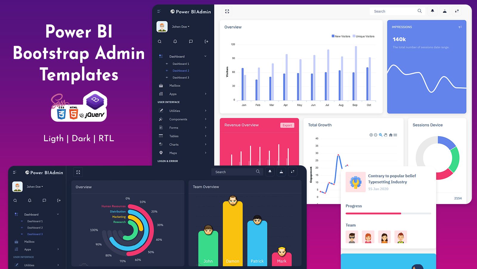 Bootstrap Admin Dashboard