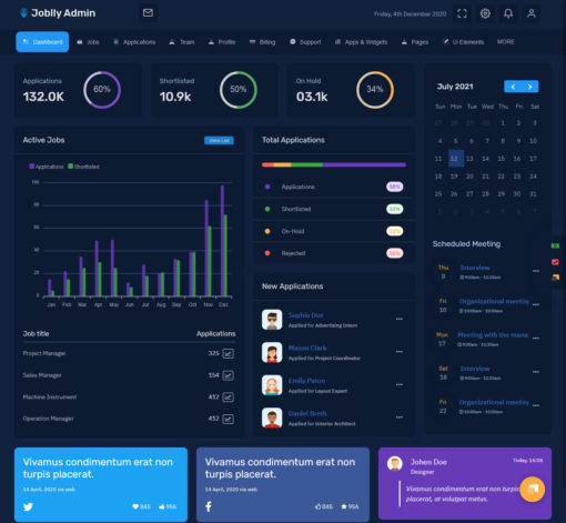 Job Board HTML Template Bootstrap 5 Admin Dashboard