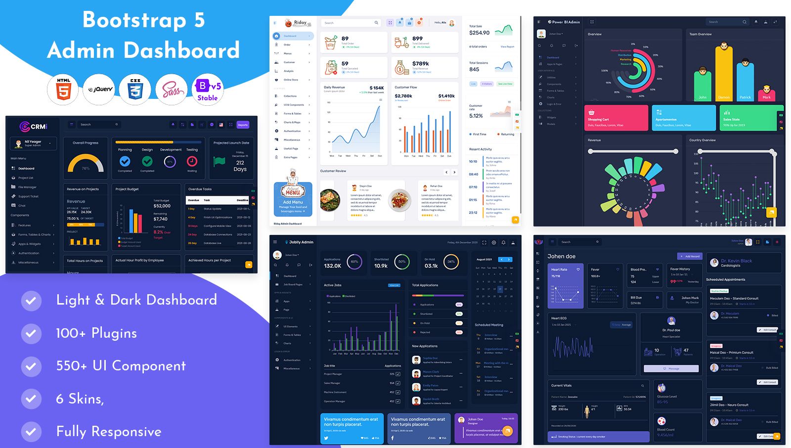 Bootstrap Admin Templates