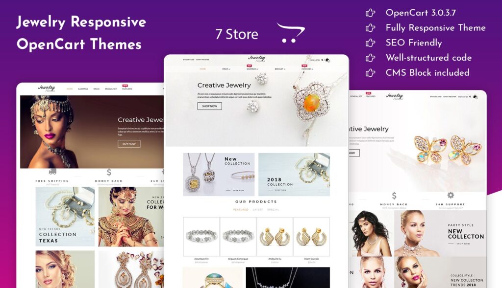 Jewelry Responsive OpenCart Themes