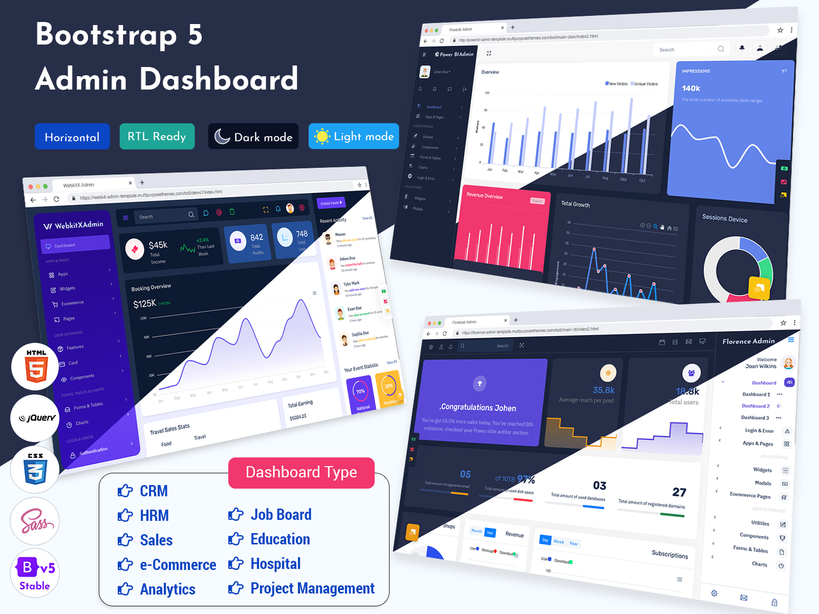 Bootstrap Admin Templates