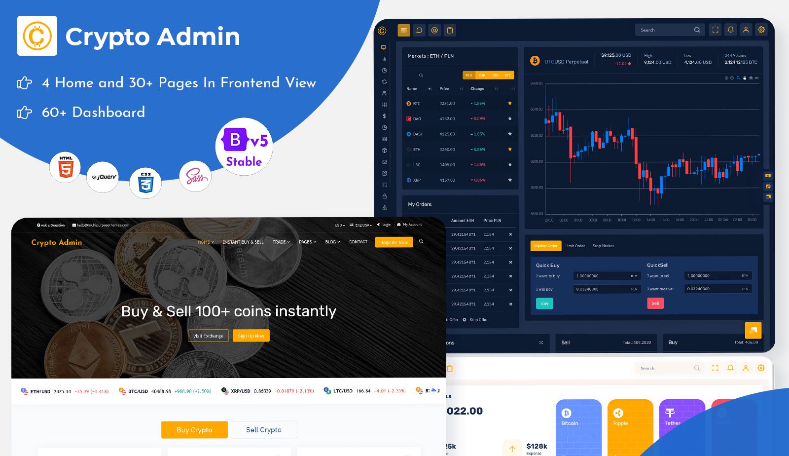 Crypto Admin Templates