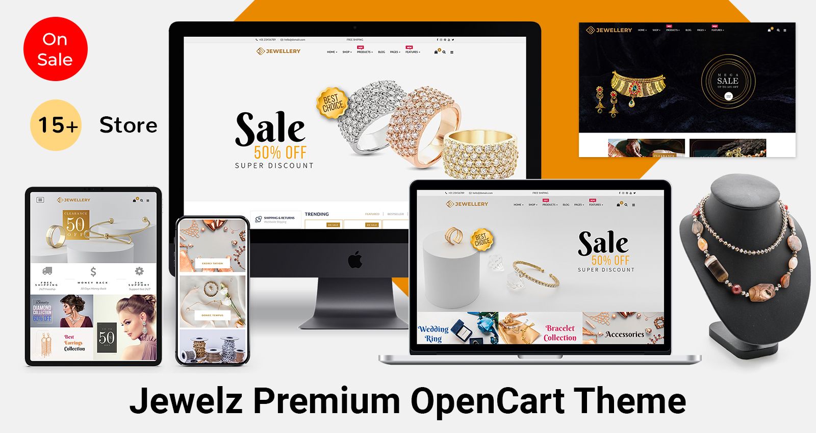 Jewelz E-Commerce OpenCart Themes