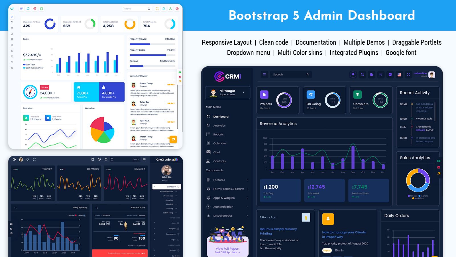 Bootstrap 5 Admin Dashboard