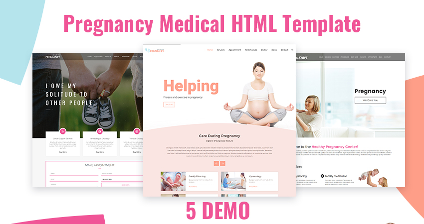 Pregnancy HTML Template