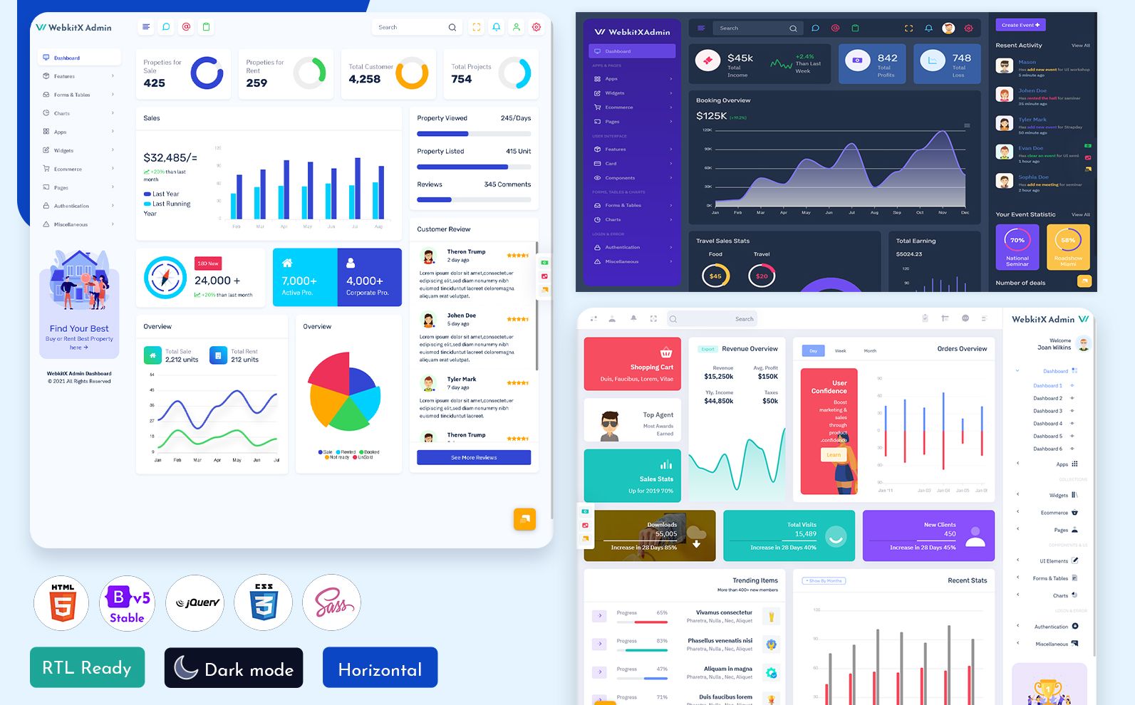 Bootstrap 5 Admin Templates