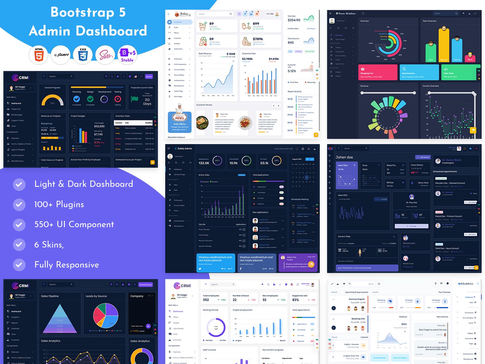 Bootstrap Admin Templates