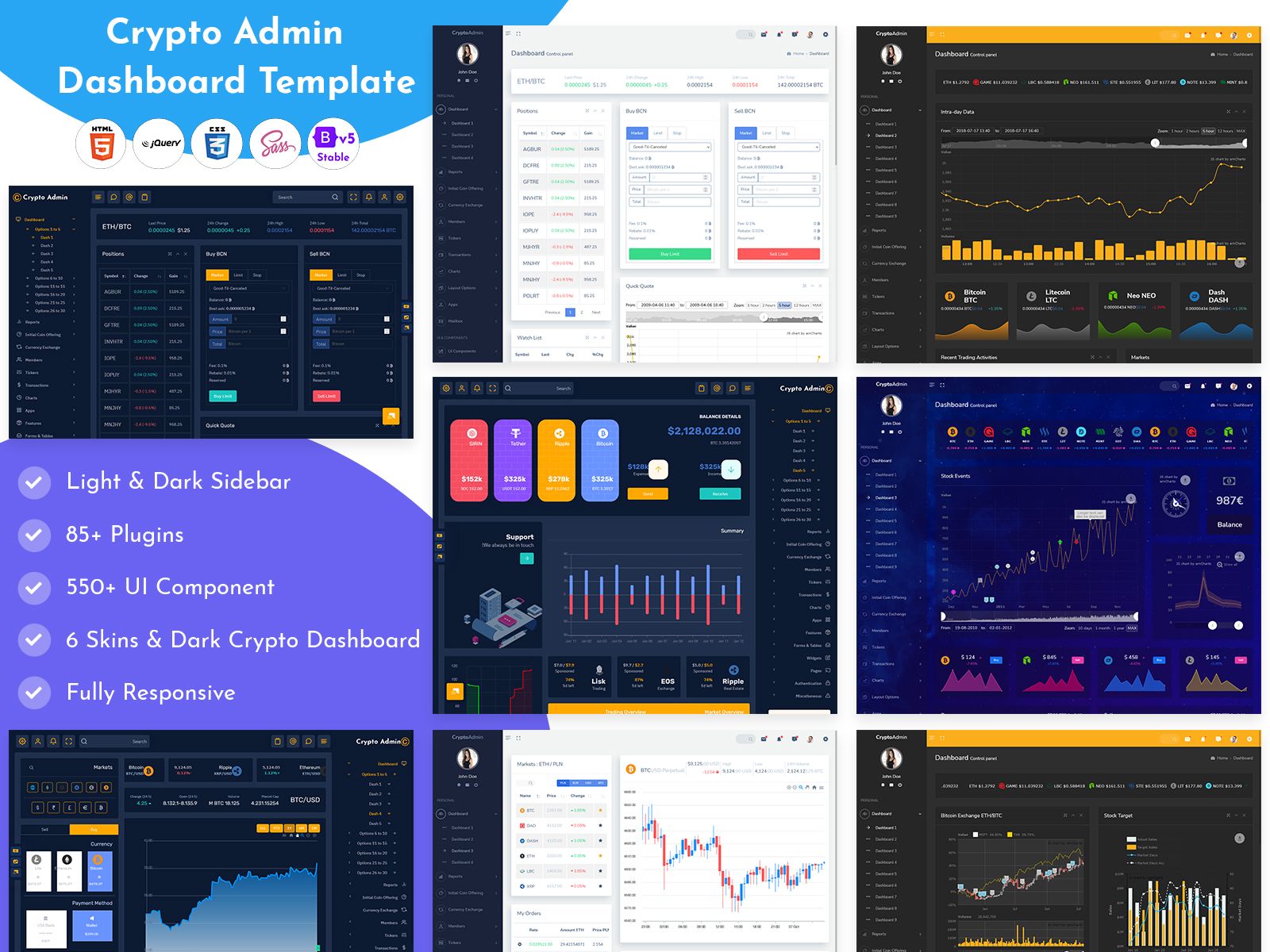 Crypto Admin Templates