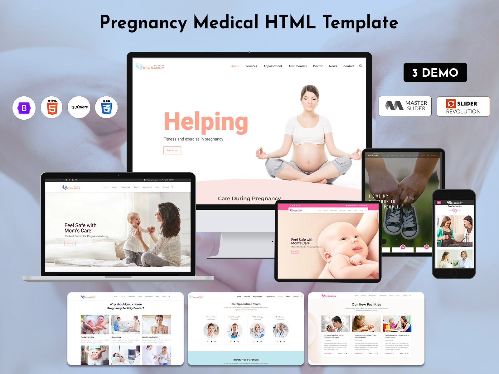 Pregnancy HTML Template