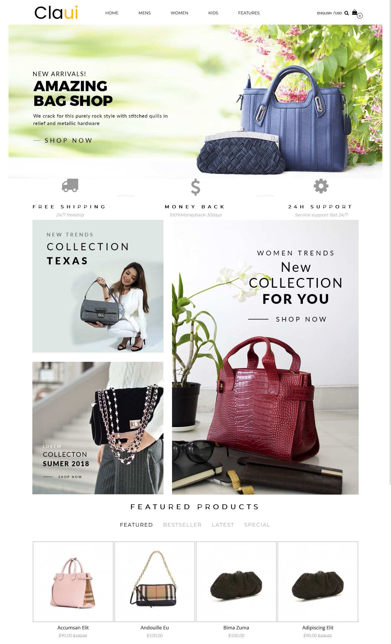 Claui - Responsive Opencart Themes for Shopping Cart Websites