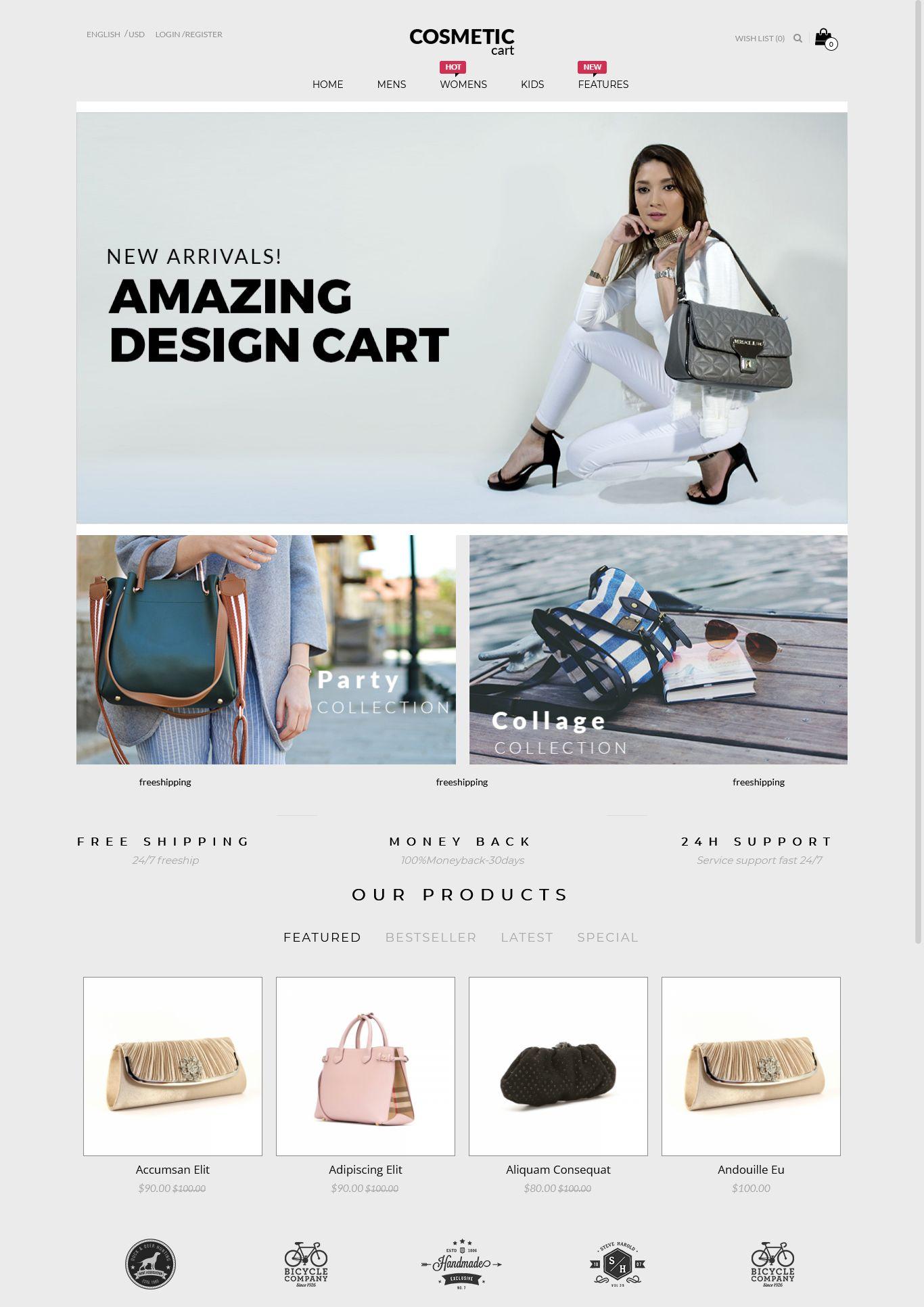 Cosmetics - Premium OpenCart Themes for Shopping Cart