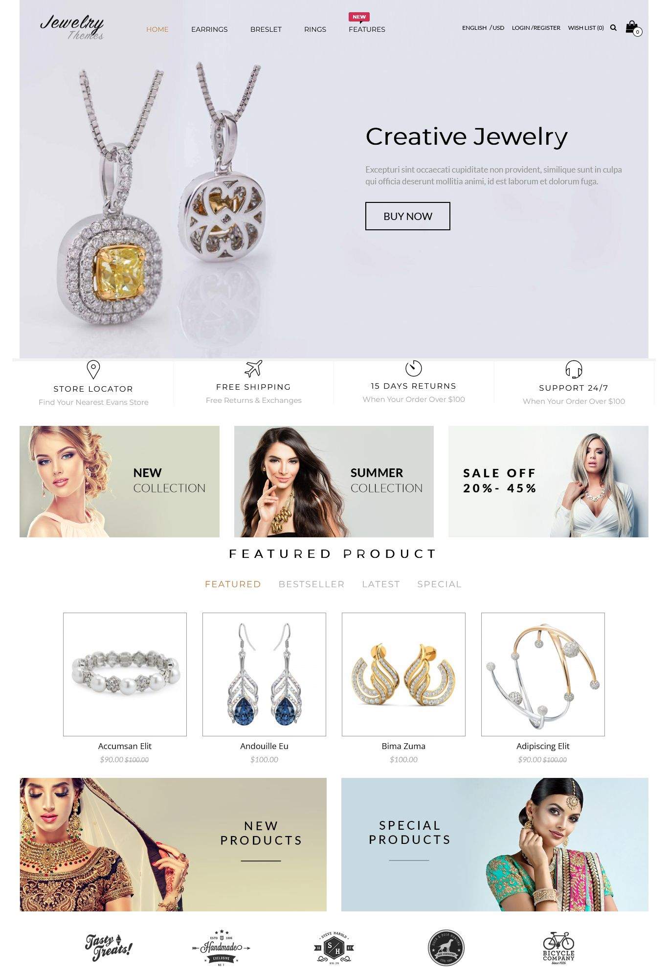Responsive OpenCart Theme Template - Jewelry