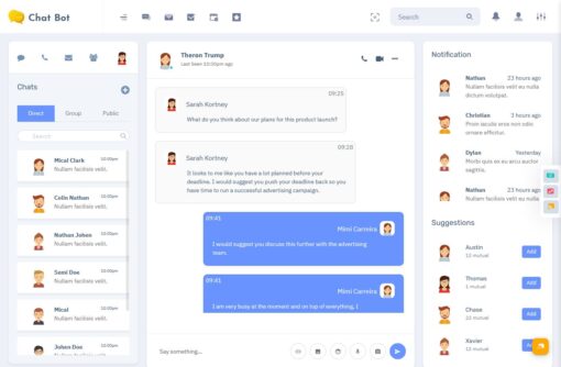 Chatbot Dashboard WebApp Ui Kit Bootstrap 5 Admin Templates