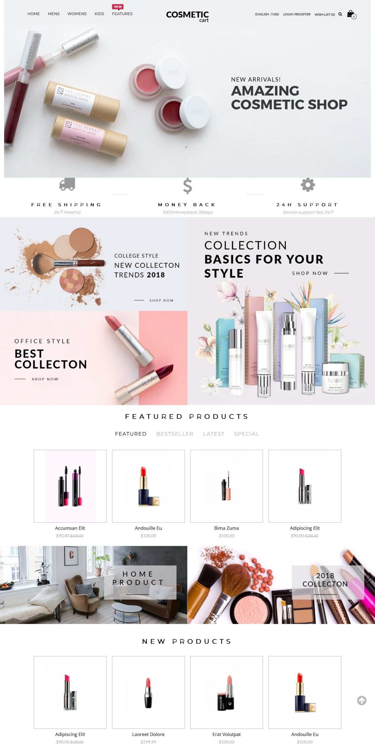 Cosmetics - Premium OpenCart Themes for Shopping Cart