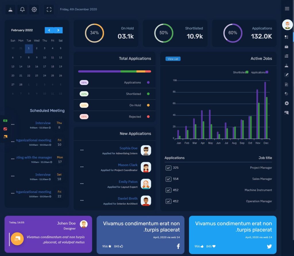 Joblly - Career Admin Dashboard Bootstrap HTML