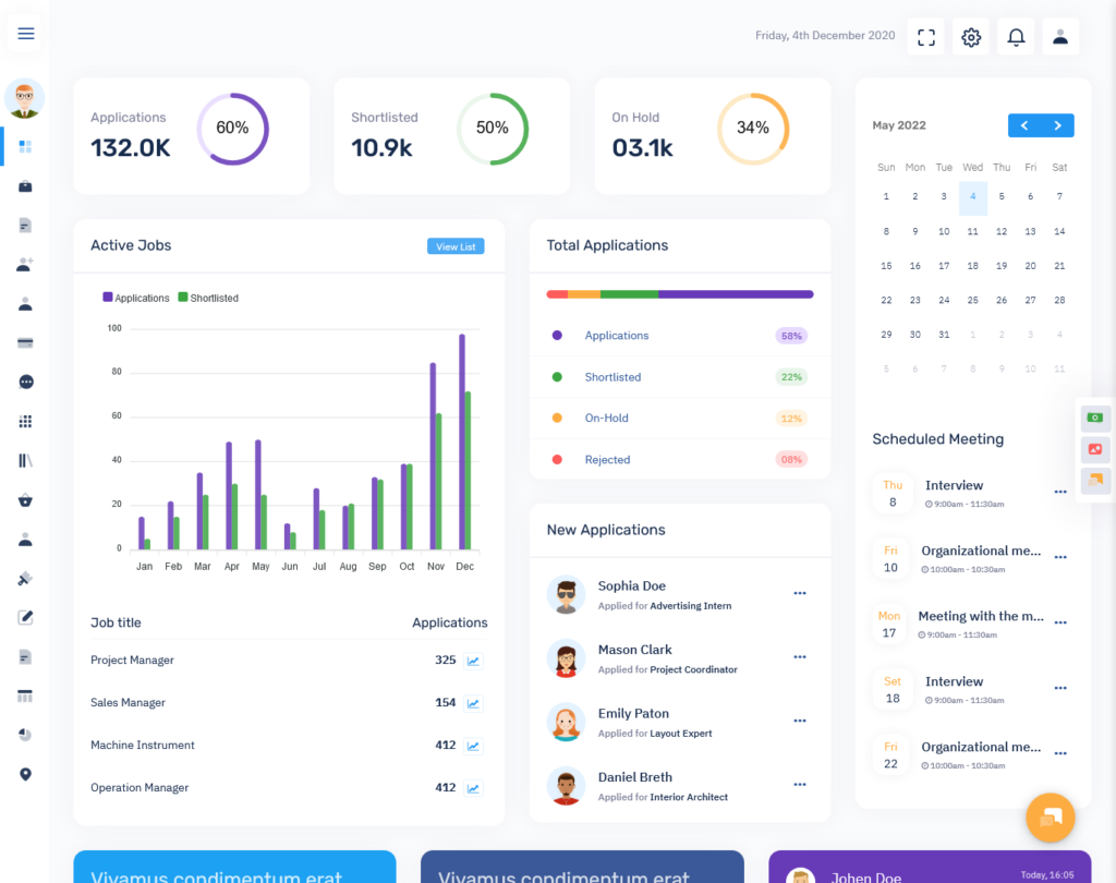 Mini Sidebar Dashboard 1 - MultiPurpose Themes