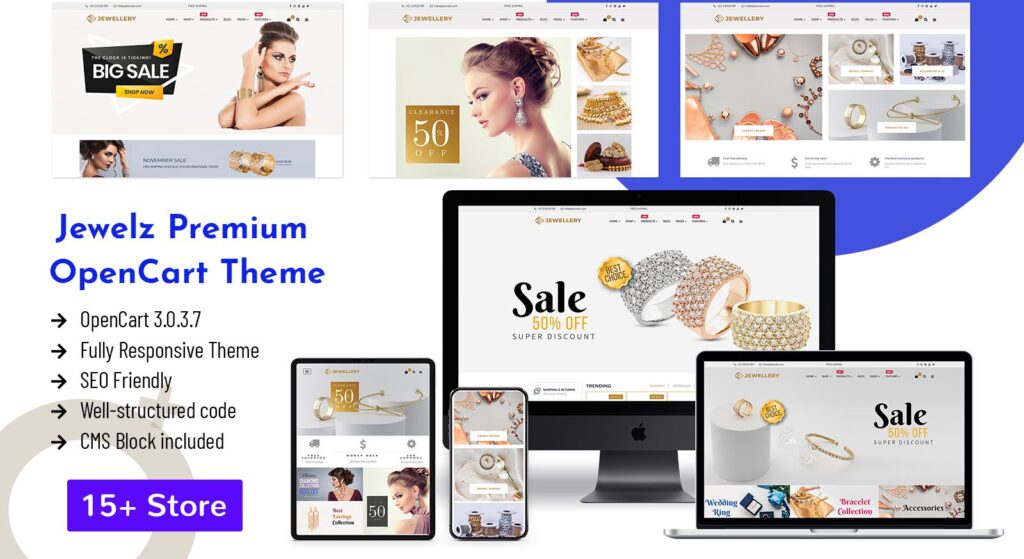 Jewelry Responsive Opencart Themes