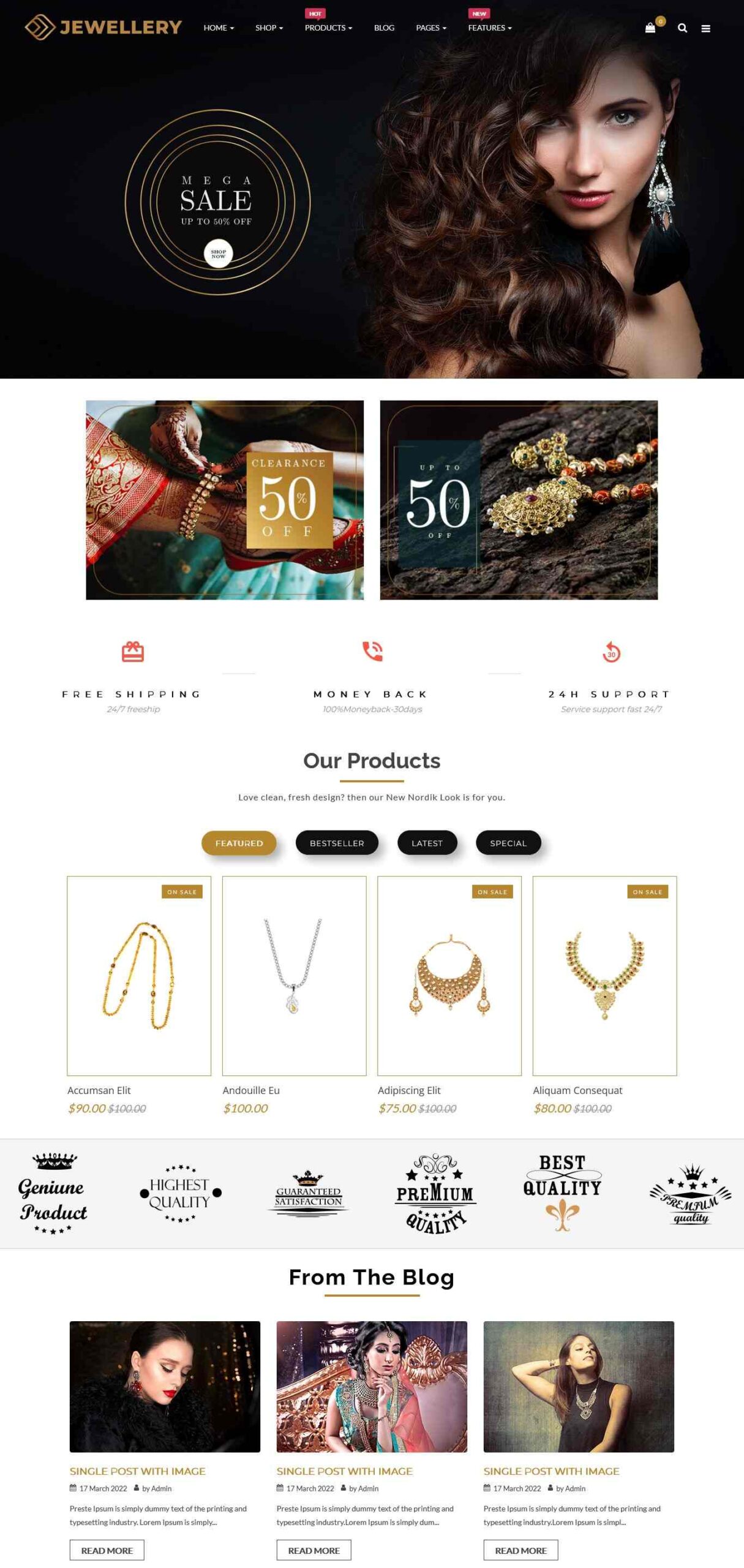 Jewelz Premium OpenCart Theme 