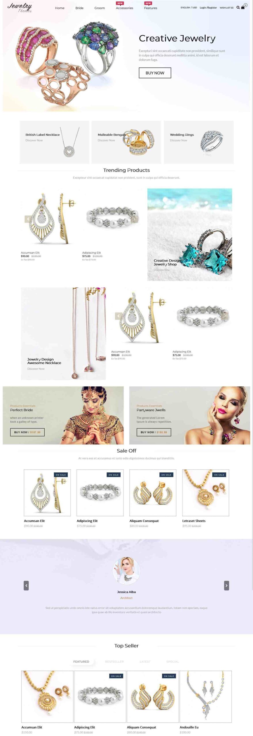 Responsive OpenCart Theme Template - Jewelry 