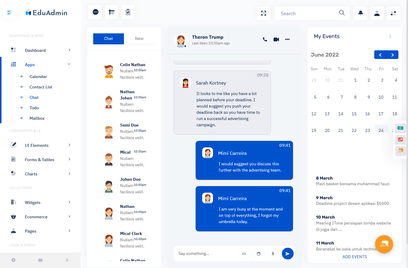 Education LMS Dashboard