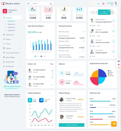 Light Dashboard 1. - MultiPurpose Themes