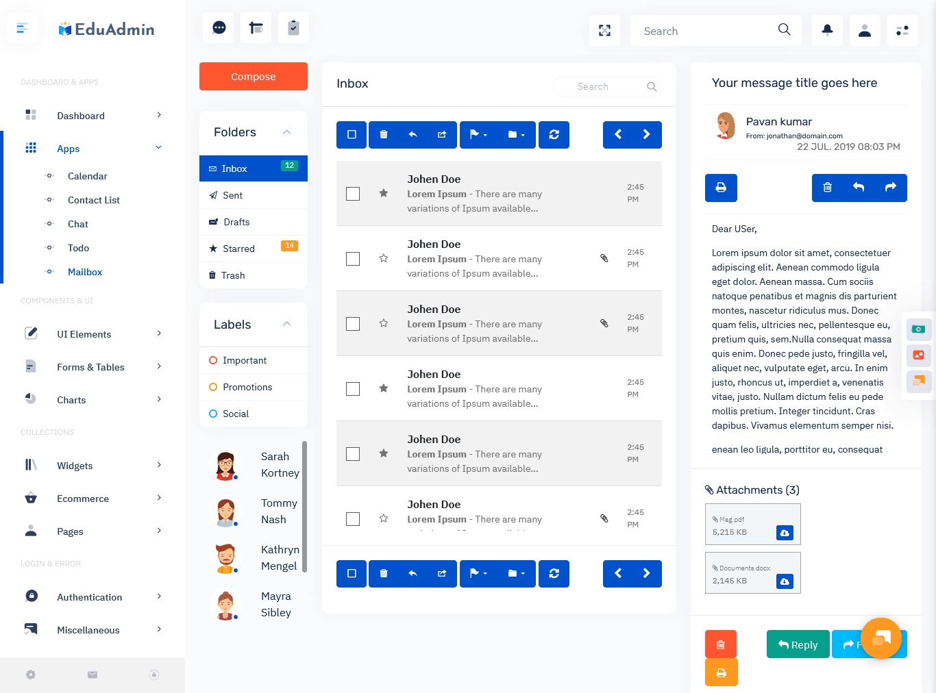 Education LMS Responsive Bootstrap 5 Admin Dashboard Template