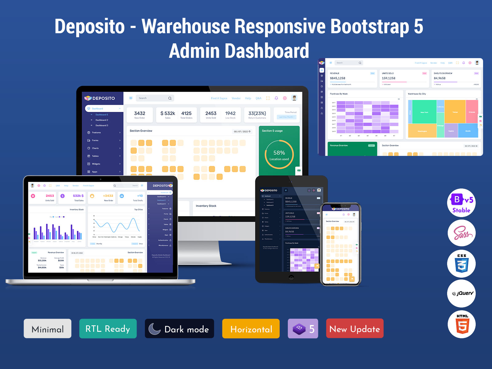 Deposito-Warehouse Admin Dashboard