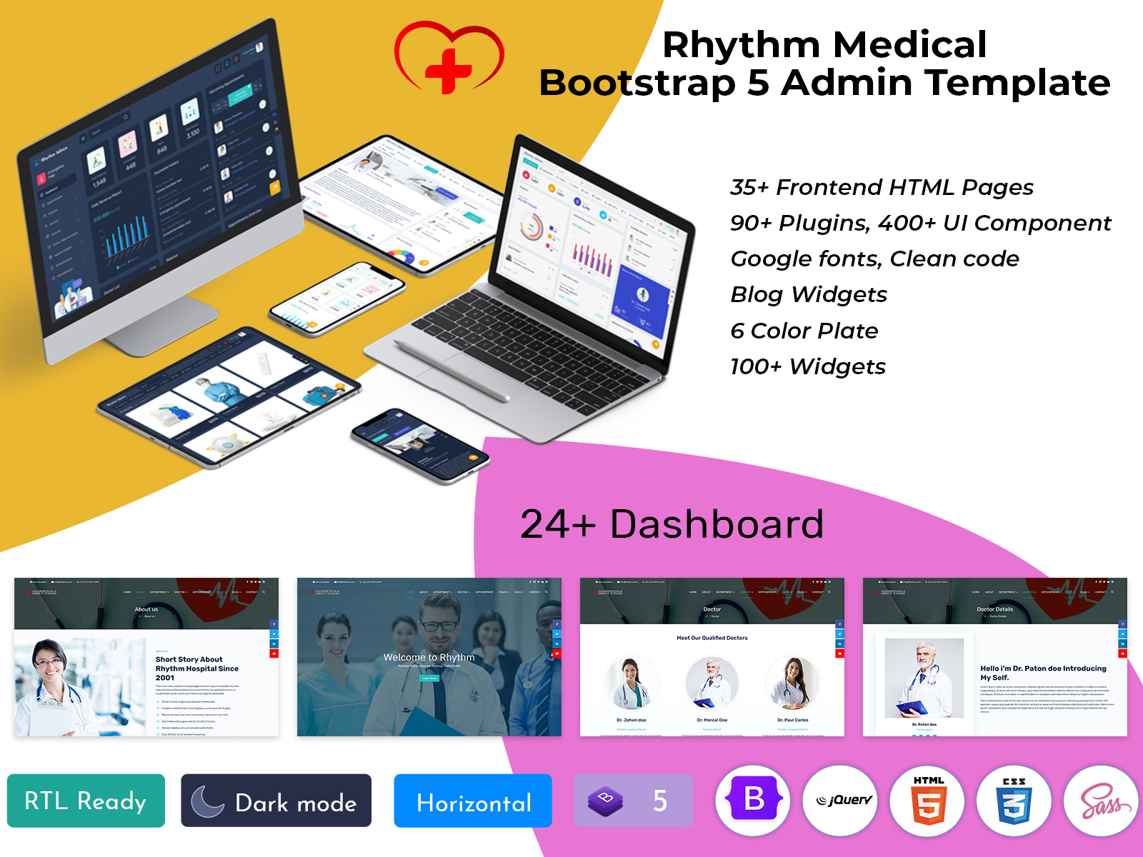 Rhythm Medical Bootstrap 5 Admin Template