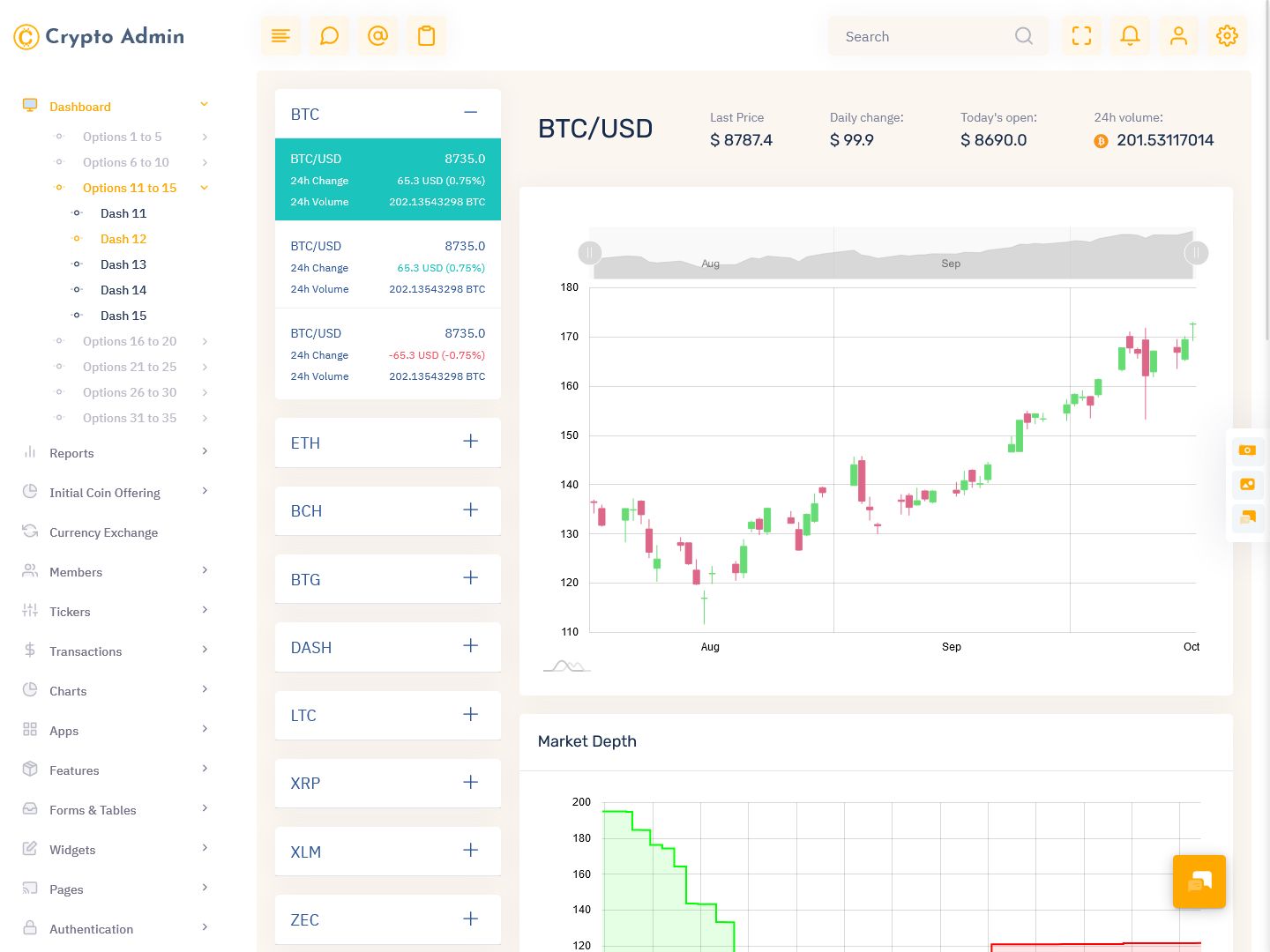 Bitcoin Cryptocurrency Template