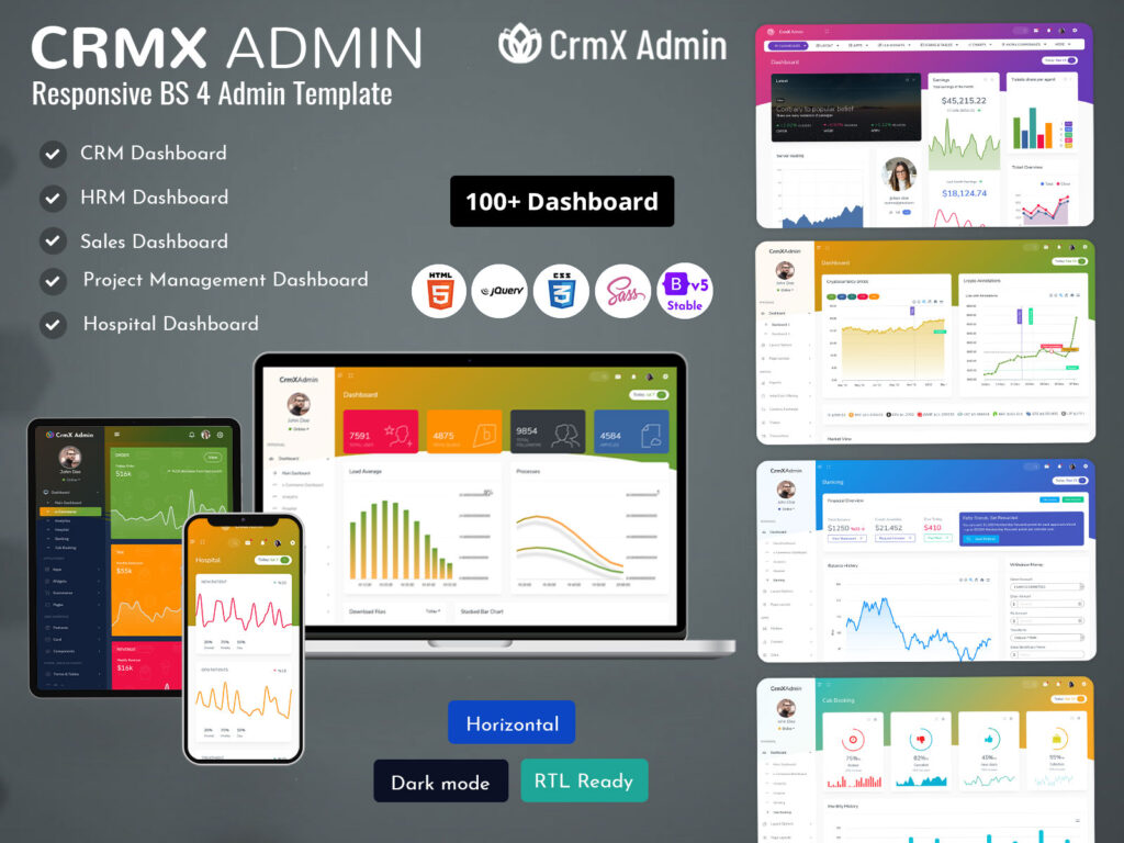 CrmX - Bootstrap 5 Admin Dashboard