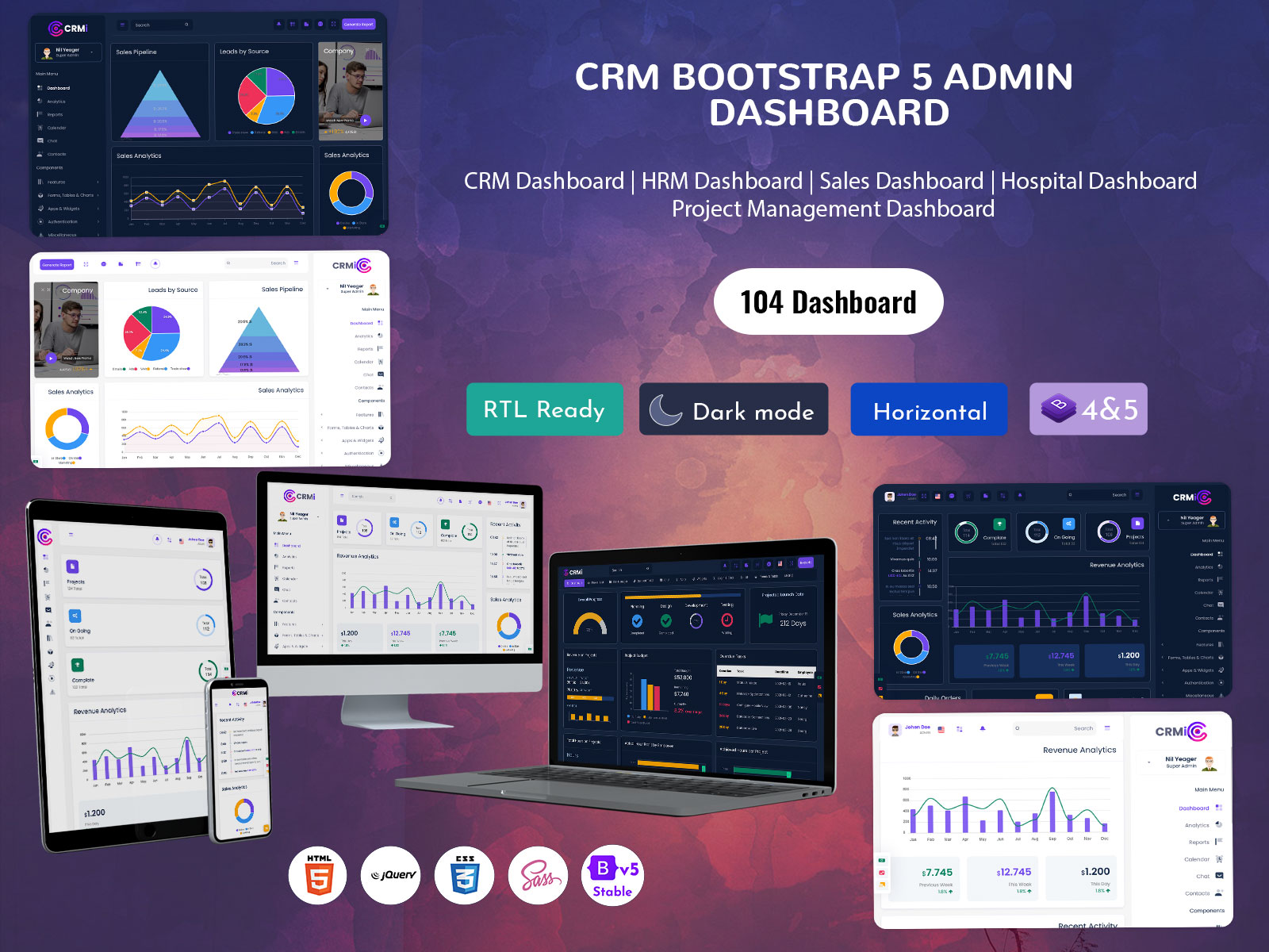 CRMi -Bootstrap 5 Admin Dashboard