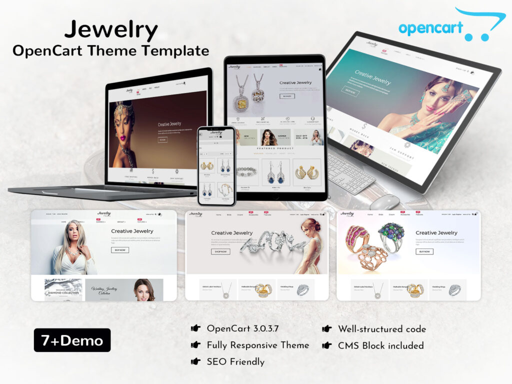 Jewelry OpenCart Theme Template