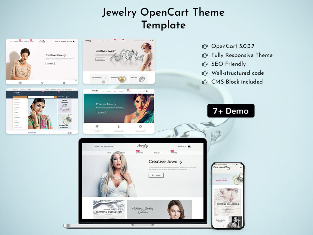 Jewelry OpenCart Theme Template