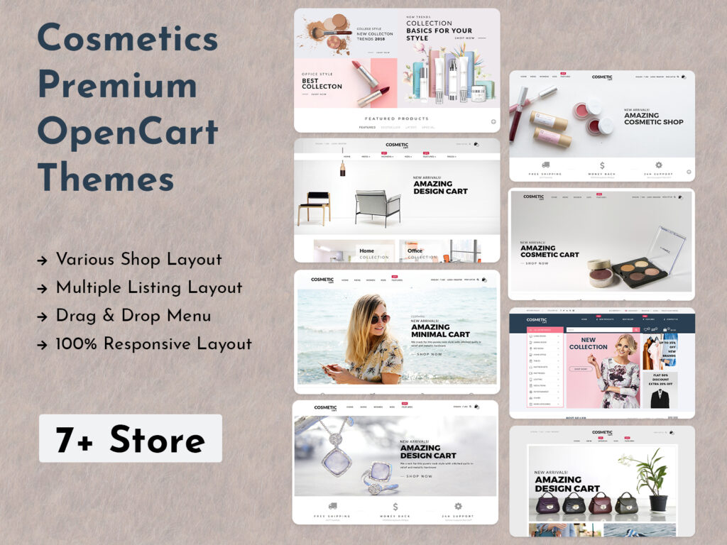 Cosmetics Responsive OpenCart Themes