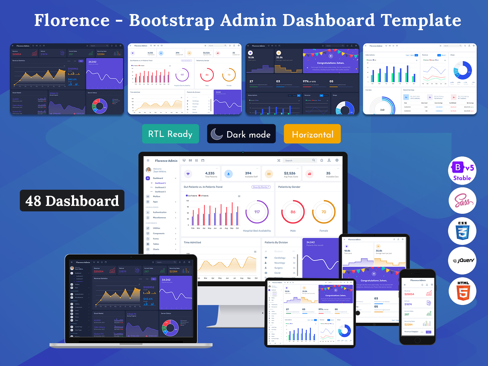 Florence - Bootstrap 5 Admin Dashboard Template